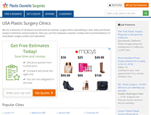 Tablet Screenshot of plasticcosmeticsurgeries.com